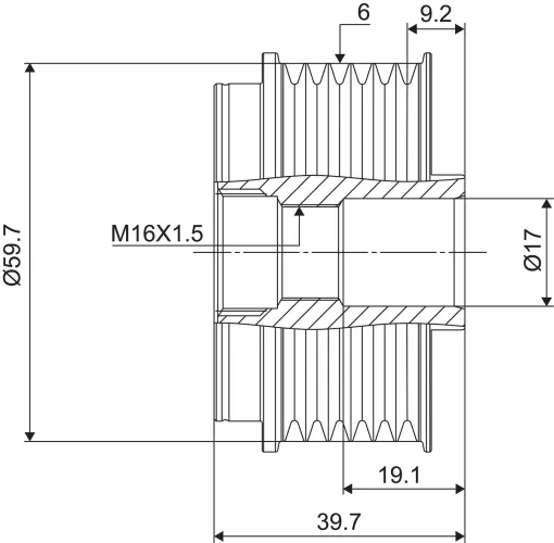 Generatorfreilauf VALEO 588021 Bild Generatorfreilauf VALEO 588021