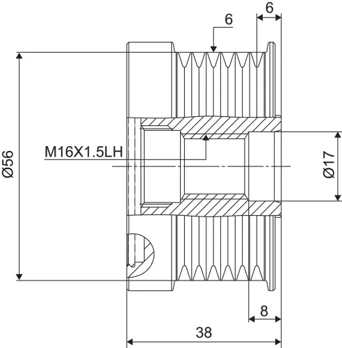 Generatorfreilauf VALEO 588022 Bild Generatorfreilauf VALEO 588022
