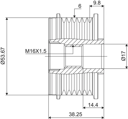 Generatorfreilauf VALEO 588028 Bild Generatorfreilauf VALEO 588028