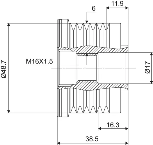 Generatorfreilauf VALEO 588029 Bild Generatorfreilauf VALEO 588029