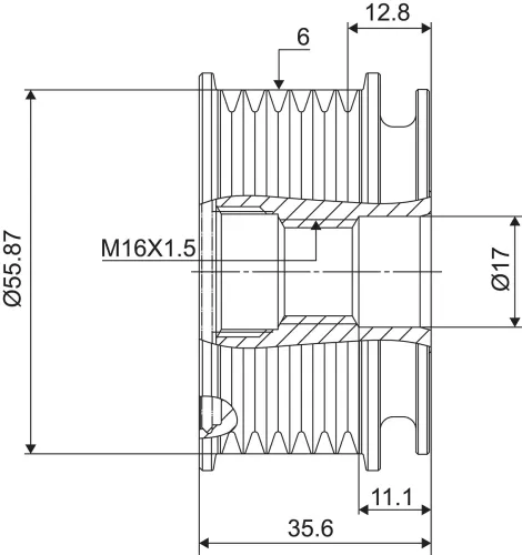 Generatorfreilauf VALEO 588032 Bild Generatorfreilauf VALEO 588032