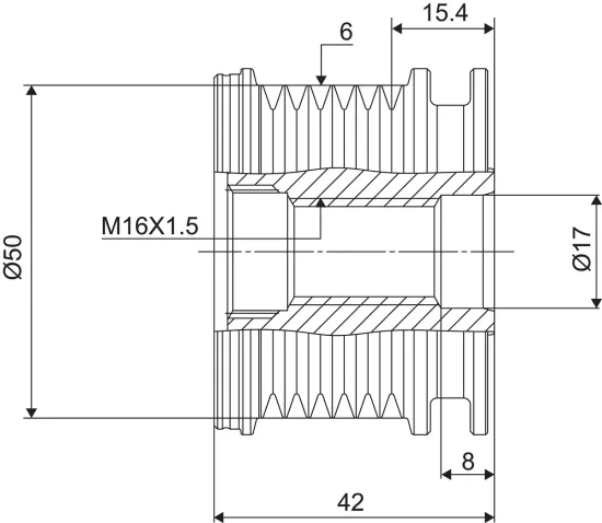 Generatorfreilauf VALEO 588039 Bild Generatorfreilauf VALEO 588039