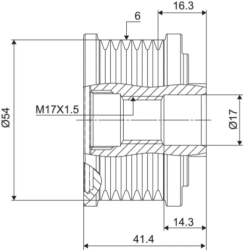 Generatorfreilauf VALEO 588045 Bild Generatorfreilauf VALEO 588045