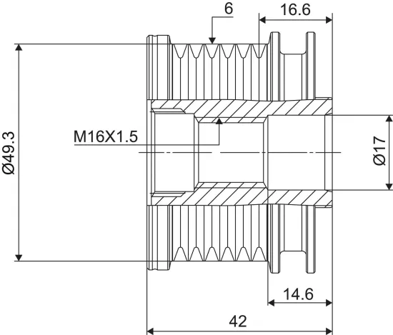 Generatorfreilauf VALEO 588048 Bild Generatorfreilauf VALEO 588048