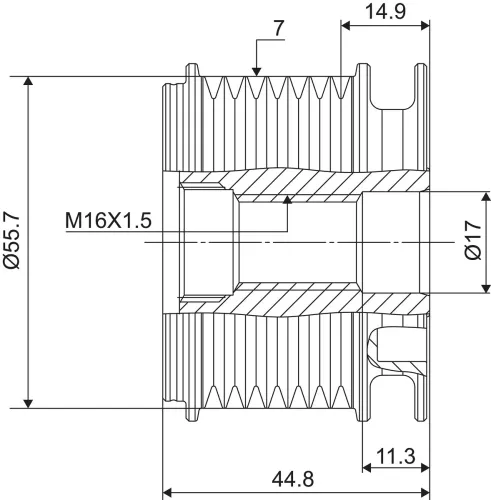 Generatorfreilauf VALEO 588060 Bild Generatorfreilauf VALEO 588060