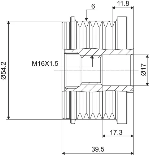 Generatorfreilauf VALEO 588062 Bild Generatorfreilauf VALEO 588062