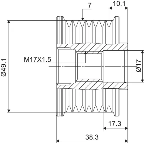 Generatorfreilauf VALEO 588063 Bild Generatorfreilauf VALEO 588063