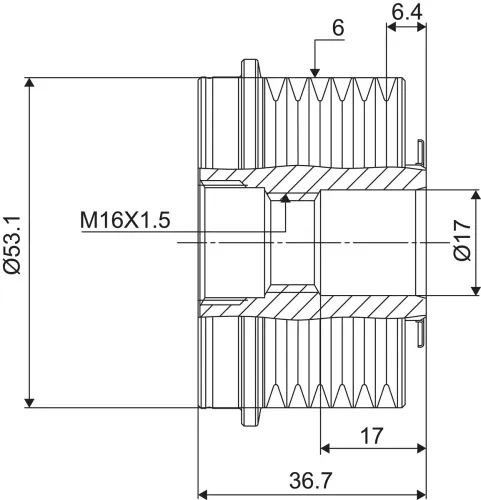 Generatorfreilauf VALEO 588065 Bild Generatorfreilauf VALEO 588065