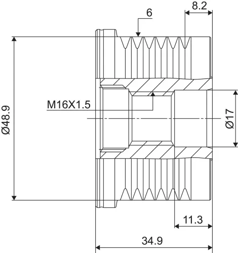 Generatorfreilauf VALEO 588067 Bild Generatorfreilauf VALEO 588067