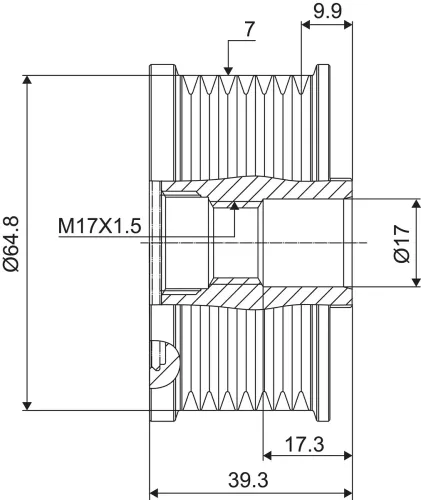 Generatorfreilauf VALEO 588069 Bild Generatorfreilauf VALEO 588069