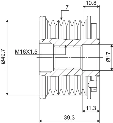 Generatorfreilauf VALEO 588072 Bild Generatorfreilauf VALEO 588072