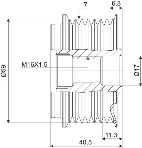 Generatorfreilauf VALEO 588079 Bild Generatorfreilauf VALEO 588079