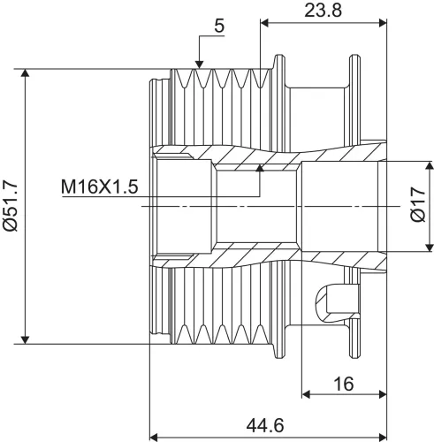 Generatorfreilauf VALEO 588083 Bild Generatorfreilauf VALEO 588083