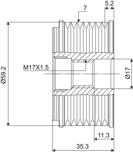 Generatorfreilauf VALEO 588088 Bild Generatorfreilauf VALEO 588088