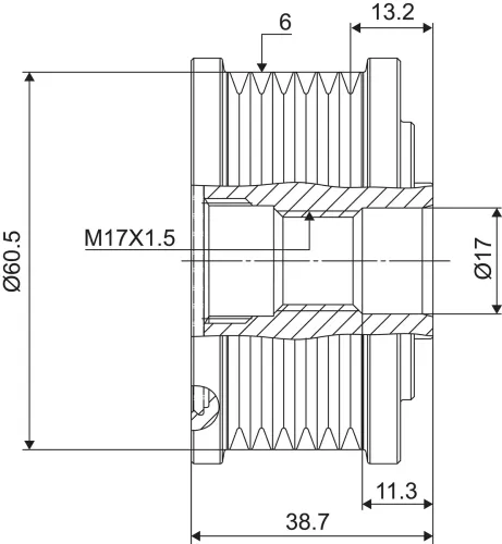 Generatorfreilauf VALEO 588089 Bild Generatorfreilauf VALEO 588089