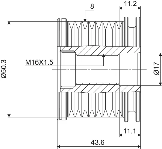 Generatorfreilauf VALEO 588090 Bild Generatorfreilauf VALEO 588090