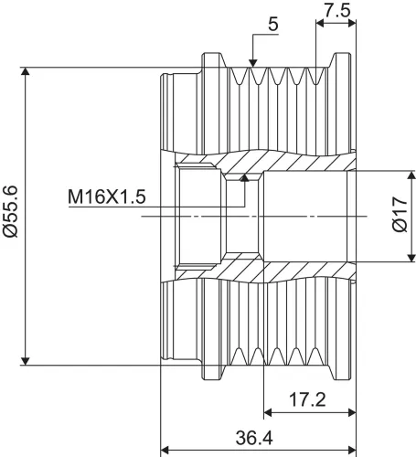 Generatorfreilauf VALEO 588099 Bild Generatorfreilauf VALEO 588099