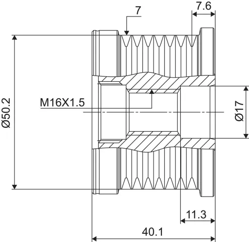 Generatorfreilauf VALEO 588100 Bild Generatorfreilauf VALEO 588100