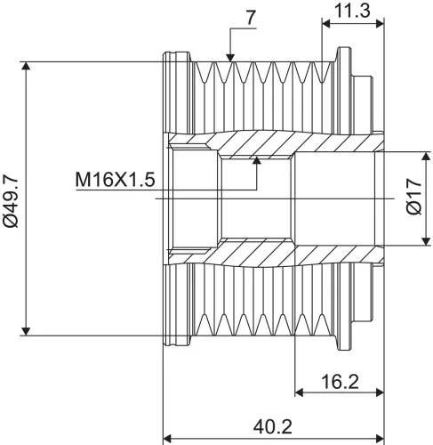 Generatorfreilauf VALEO 588105 Bild Generatorfreilauf VALEO 588105