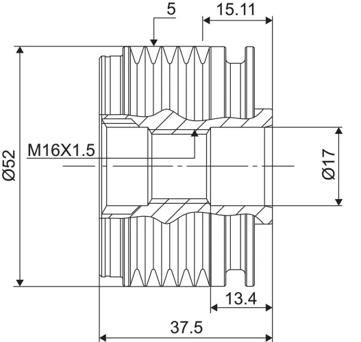 Generatorfreilauf VALEO 588109 Bild Generatorfreilauf VALEO 588109