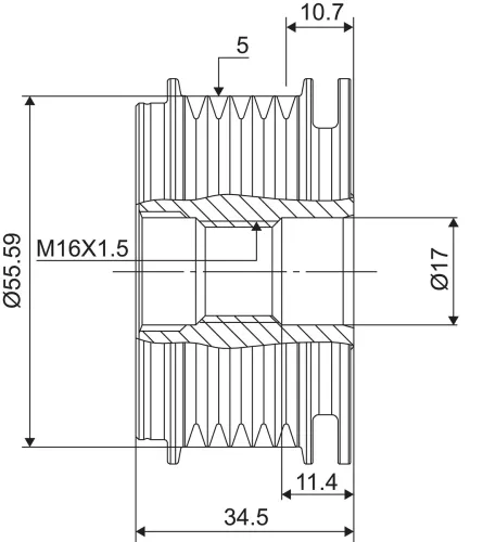 Generatorfreilauf VALEO 588114 Bild Generatorfreilauf VALEO 588114