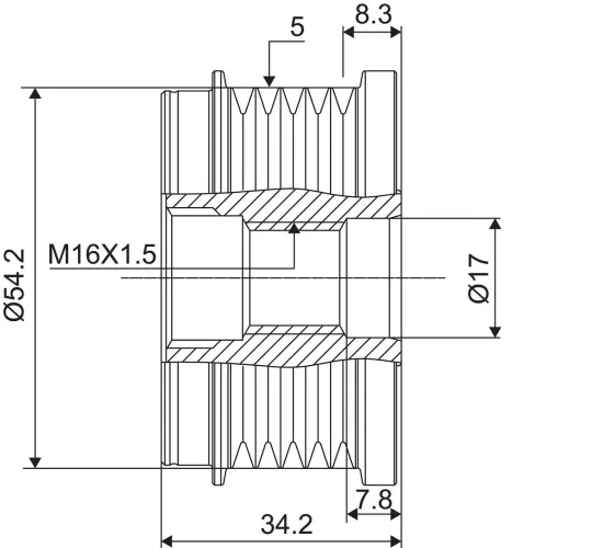 Generatorfreilauf VALEO 588123 Bild Generatorfreilauf VALEO 588123