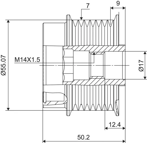 Generatorfreilauf VALEO 588130 Bild Generatorfreilauf VALEO 588130