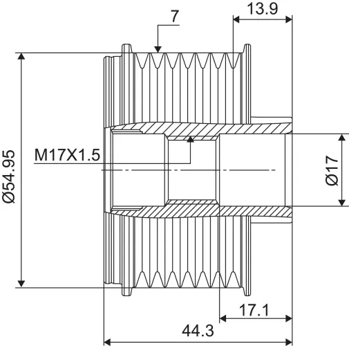 Generatorfreilauf VALEO 588133 Bild Generatorfreilauf VALEO 588133