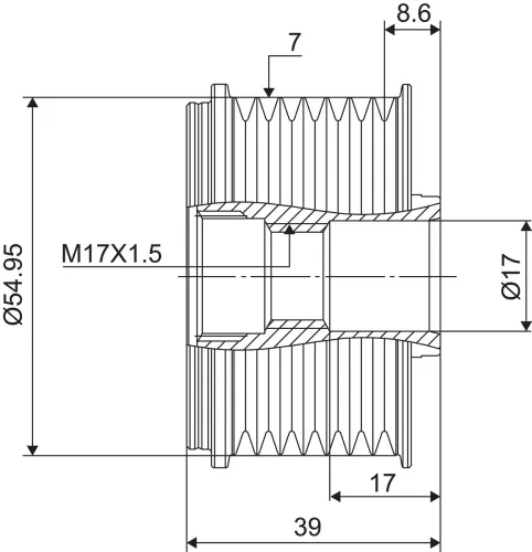 Generatorfreilauf VALEO 588138 Bild Generatorfreilauf VALEO 588138