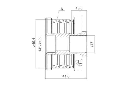 Generatorfreilauf VALEO 588434 Bild Generatorfreilauf VALEO 588434