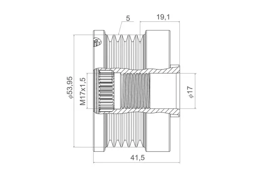 Generatorfreilauf VALEO 588436 Bild Generatorfreilauf VALEO 588436
