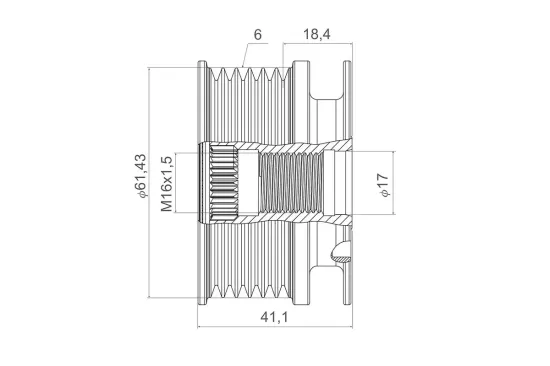 Generatorfreilauf VALEO 588437 Bild Generatorfreilauf VALEO 588437