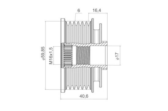 Generatorfreilauf VALEO 588438 Bild Generatorfreilauf VALEO 588438