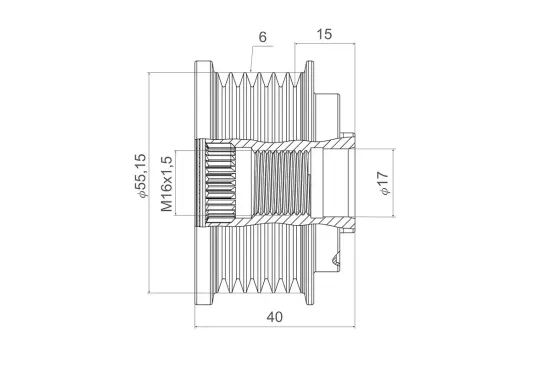 Generatorfreilauf VALEO 588440 Bild Generatorfreilauf VALEO 588440