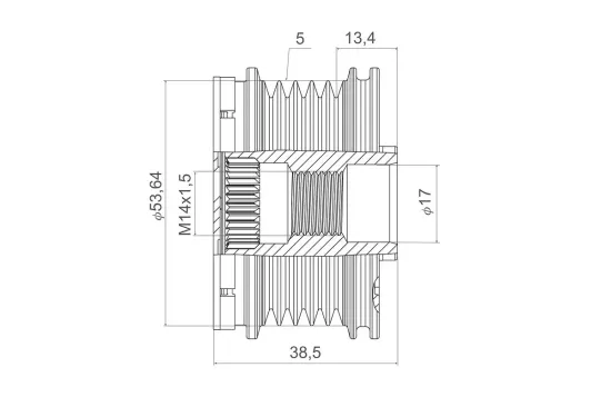 Generatorfreilauf VALEO 588444 Bild Generatorfreilauf VALEO 588444