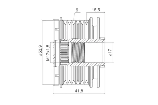 Generatorfreilauf VALEO 588450 Bild Generatorfreilauf VALEO 588450