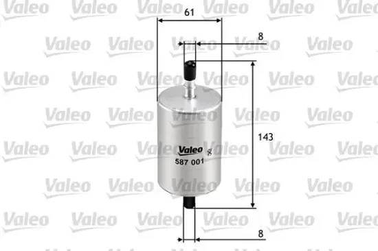 Kraftstofffilter VALEO 587001 Bild Kraftstofffilter VALEO 587001