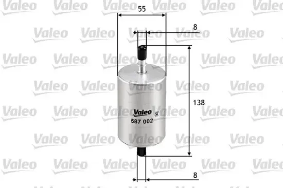 Kraftstofffilter VALEO 587002 Bild Kraftstofffilter VALEO 587002