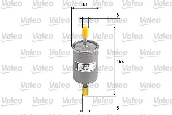 Kraftstofffilter VALEO 587008