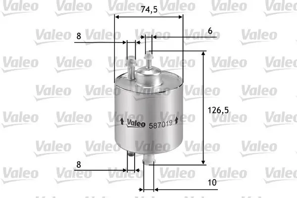 Kraftstofffilter VALEO 587019