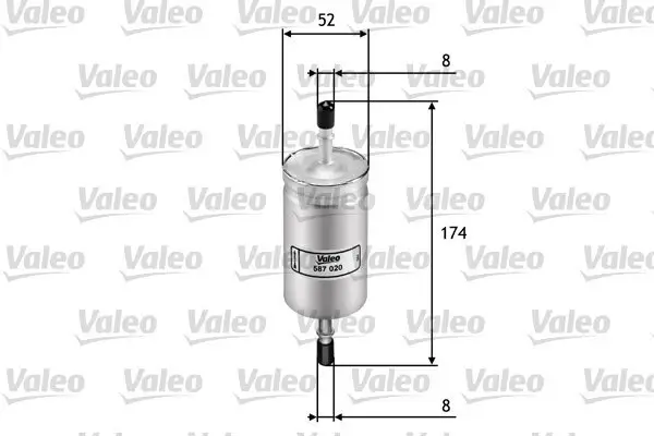 Kraftstofffilter VALEO 587020