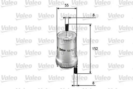 Kraftstofffilter VALEO 587021 Bild Kraftstofffilter VALEO 587021