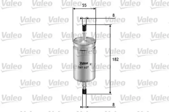 Kraftstofffilter VALEO 587027 Bild Kraftstofffilter VALEO 587027