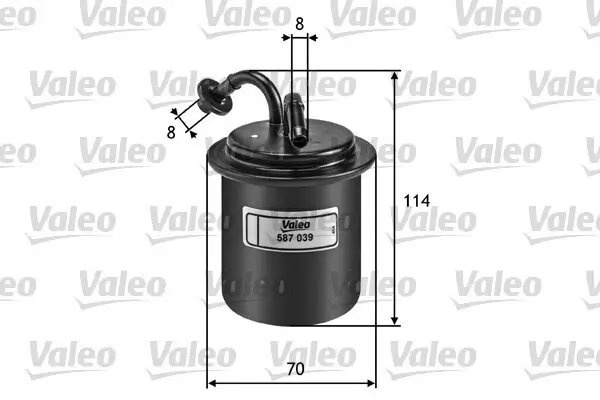 Kraftstofffilter VALEO 587039