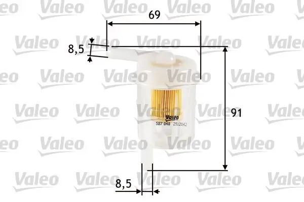 Kraftstofffilter VALEO 587048