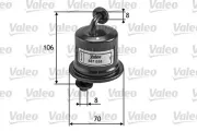 Kraftstofffilter VALEO 587055