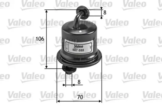 Kraftstofffilter VALEO 587055 Bild Kraftstofffilter VALEO 587055