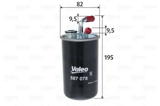 Kraftstofffilter VALEO 587078 Bild Kraftstofffilter VALEO 587078