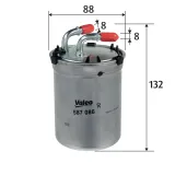 Kraftstofffilter VALEO 587086