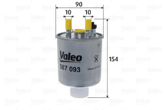 Kraftstofffilter VALEO 587093 Bild Kraftstofffilter VALEO 587093